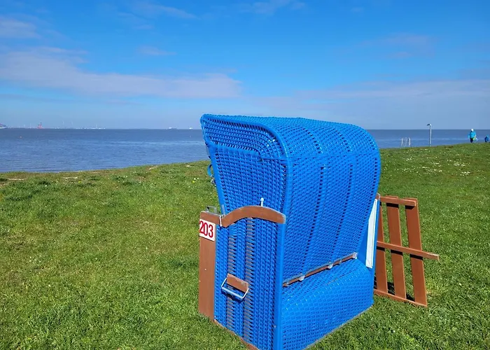 Дом отдыха Moewennest 18, Butjadingen, Tossens, Sauna, Strandkorb, Nordsee, 3 Sz, Bis 8 Gaeste 2 Kleinkinder